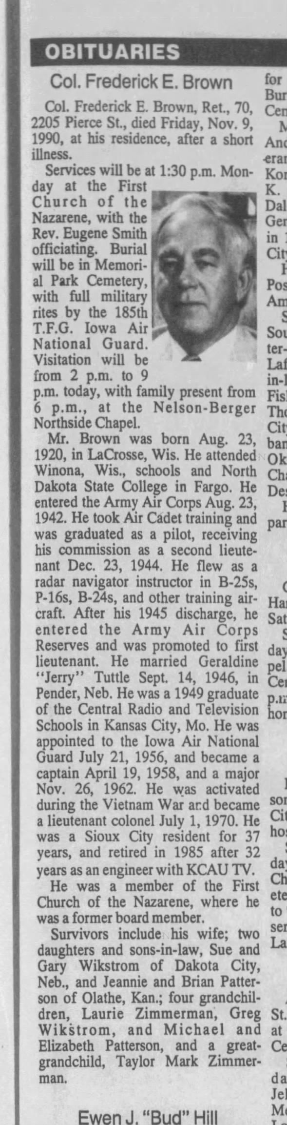 Clipping from Sioux City Journal